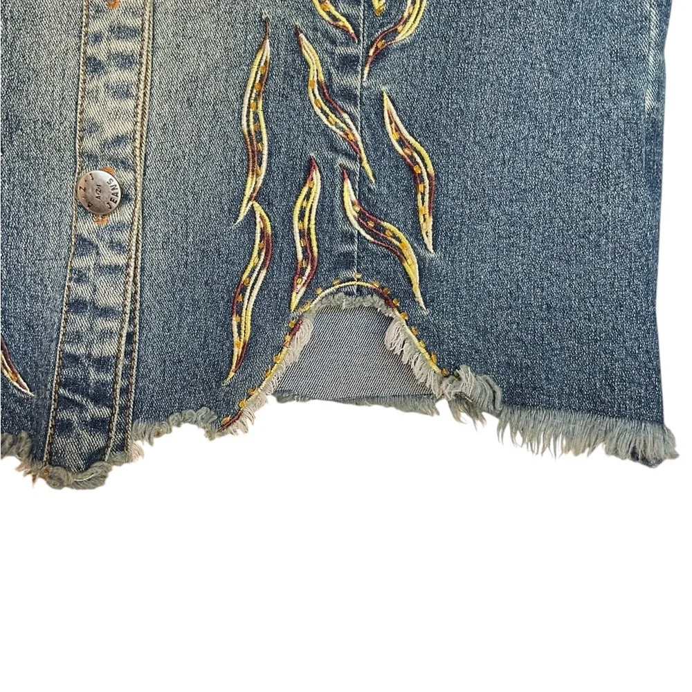 A.Z.I Jean‎ Embroidered and Beaded Jacket. Size 2